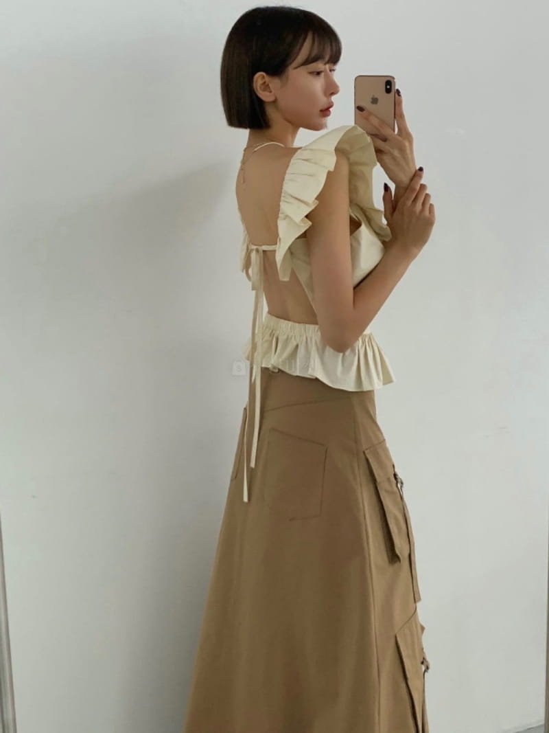140 Avenue - Korean Women Fashion - #romanticstyle - Flying Shirring Blouse - 6