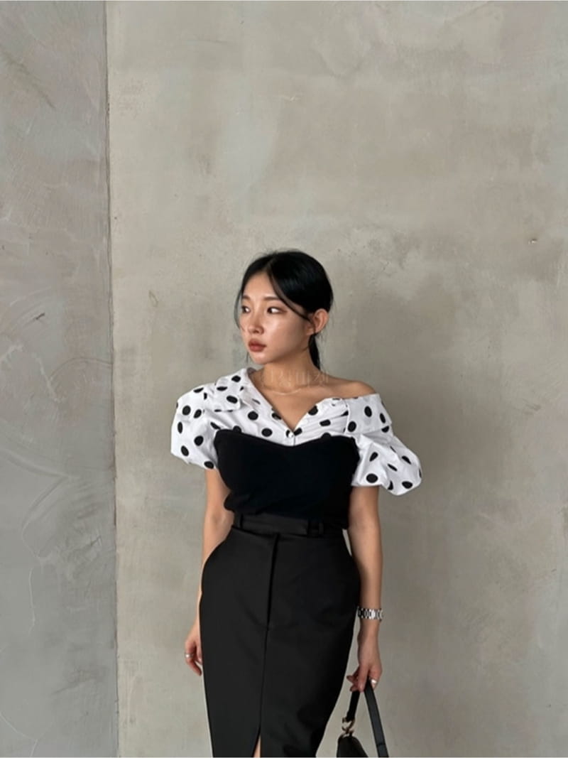 2two Moon - Korean Women Fashion - #momslook - Puff Shirt Bustier