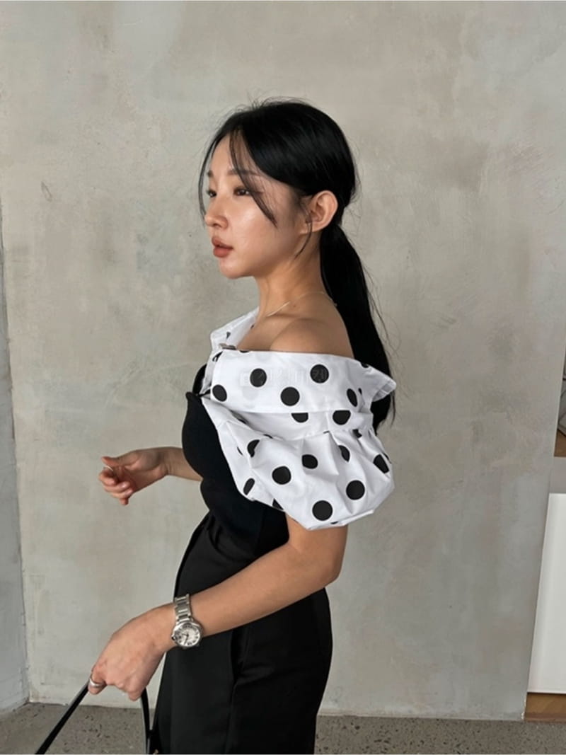 2two Moon - Korean Women Fashion - #momslook - Puff Shirt Bustier - 5