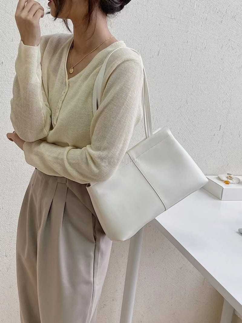 A In - Korean Women Fashion - #momslook - Simple Shoulder Bag - 2
