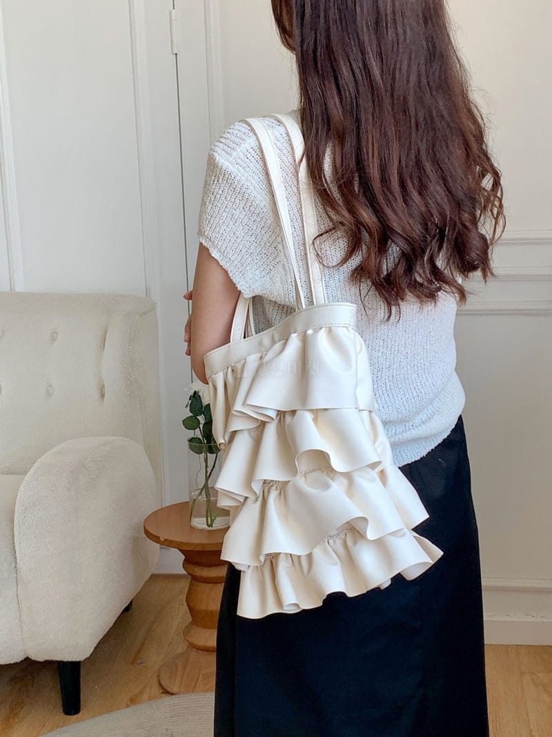 A In - Korean Women Fashion - #momslook - Rapon Frill Shoulder Bag - 8
