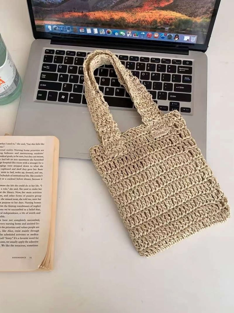 A In - Korean Women Fashion - #thelittlethings - Straw Dailt Tote Bag - 8