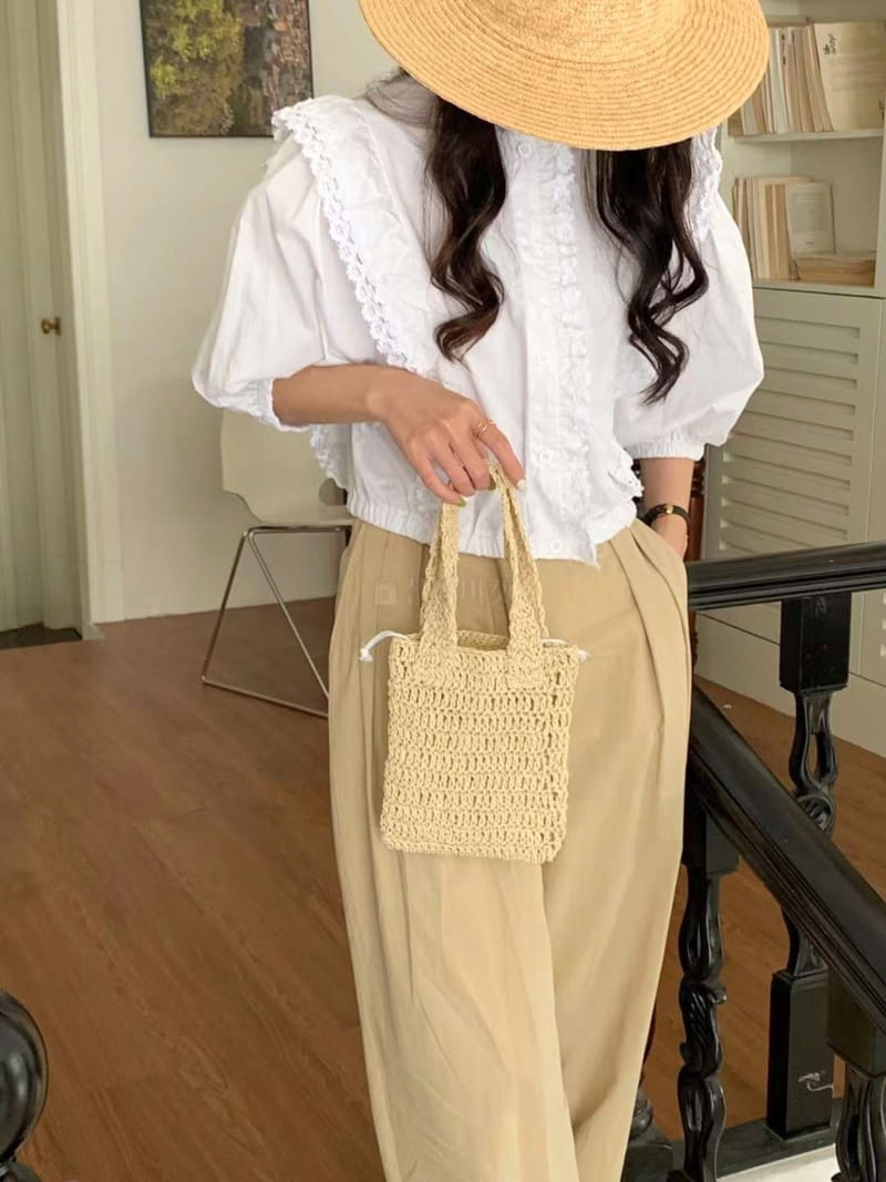 A In - Korean Women Fashion - #vintageinspired - Straw Dailt Tote Bag