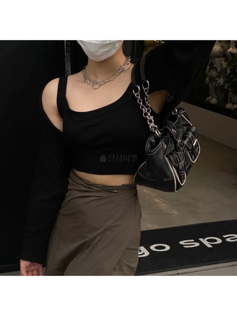 A In - Korean Women Fashion - #womensfashion - Lemi Chain Shoulder Bag - 3