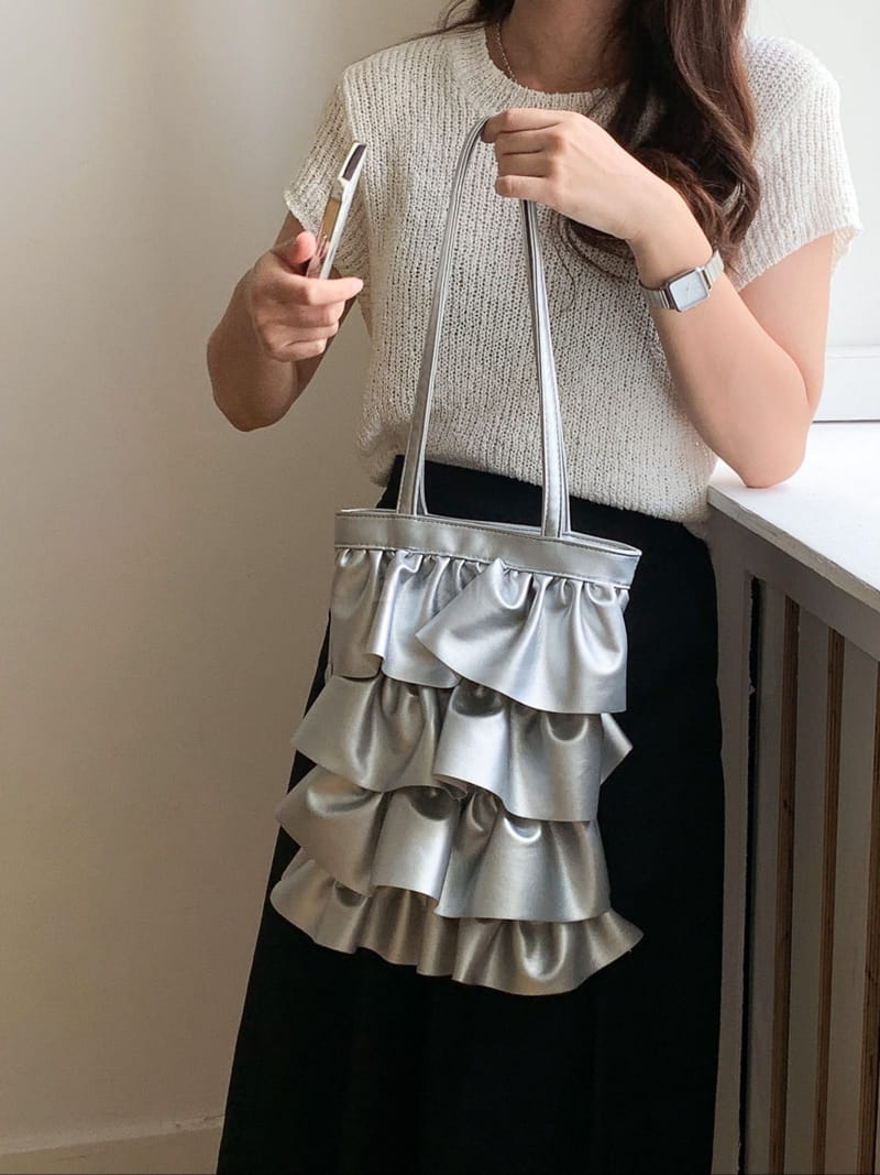 A In - Korean Women Fashion - #womensfashion - Rapon Frill Shoulder Bag - 5