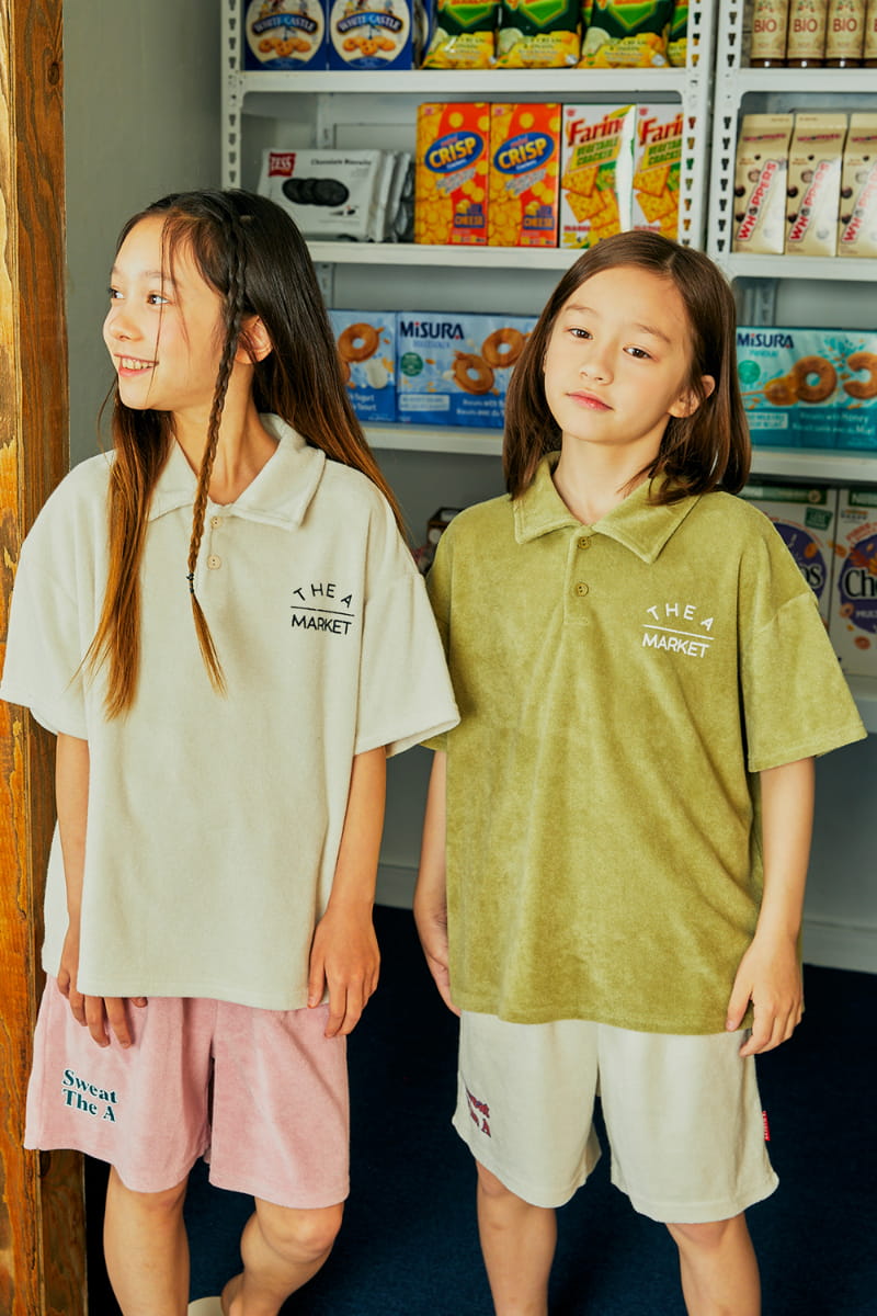 A-Market - Korean Children Fashion - #kidsstore - Towel Collar Tee