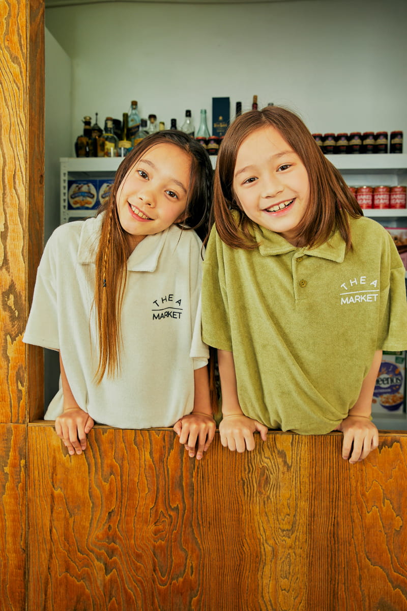 A-Market - Korean Children Fashion - #prettylittlegirls - Towel Collar Tee - 7