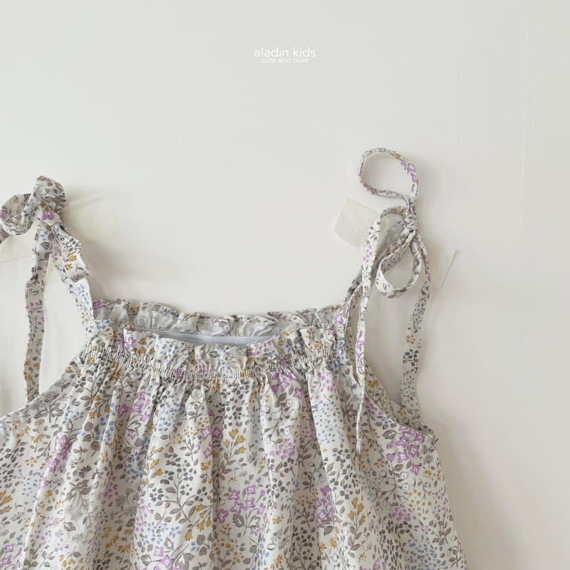 Aladin - Korean Children Fashion - #childrensboutique - Wind Flower Sleeveless Blouse - 6