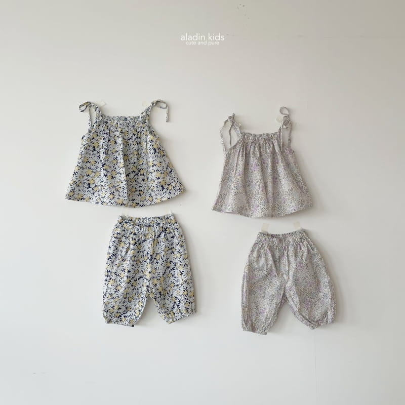 Aladin - Korean Children Fashion - #designkidswear - Wind Flower Sleeveless Blouse - 7