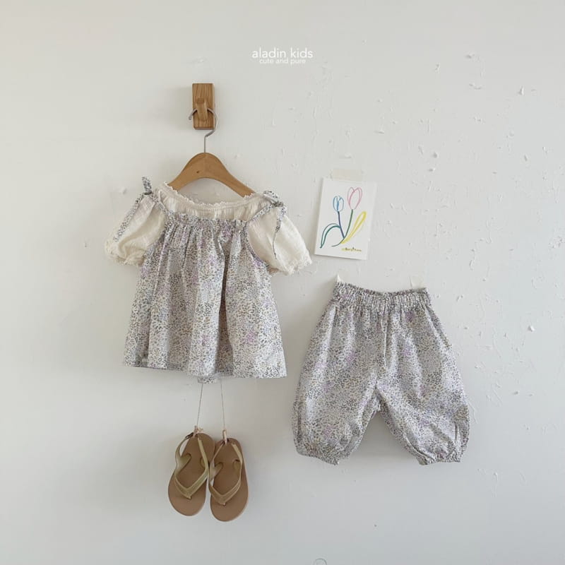 Aladin - Korean Children Fashion - #kidsstore - Wind Flower Sleeveless Blouse - 11