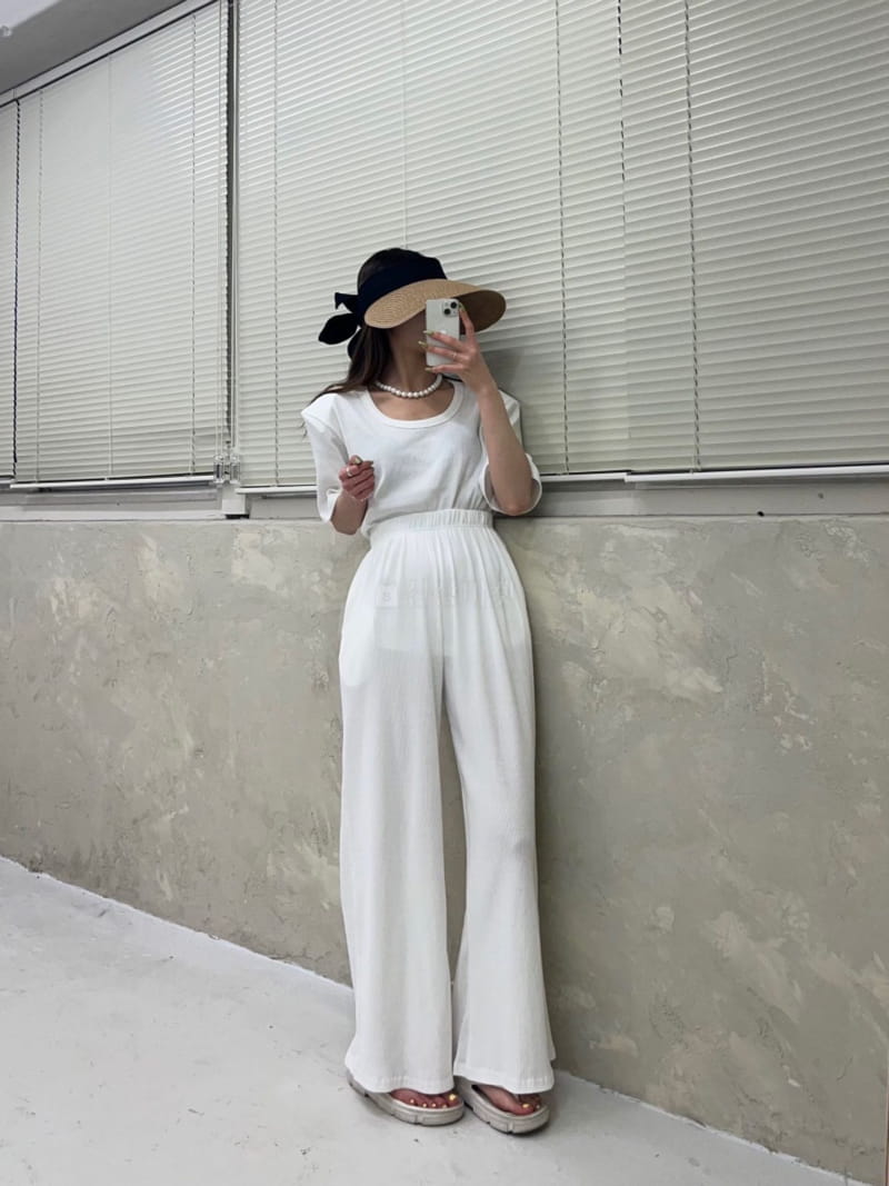Amood - Korean Women Fashion - #pursuepretty - Sand Long Top Bottom Set