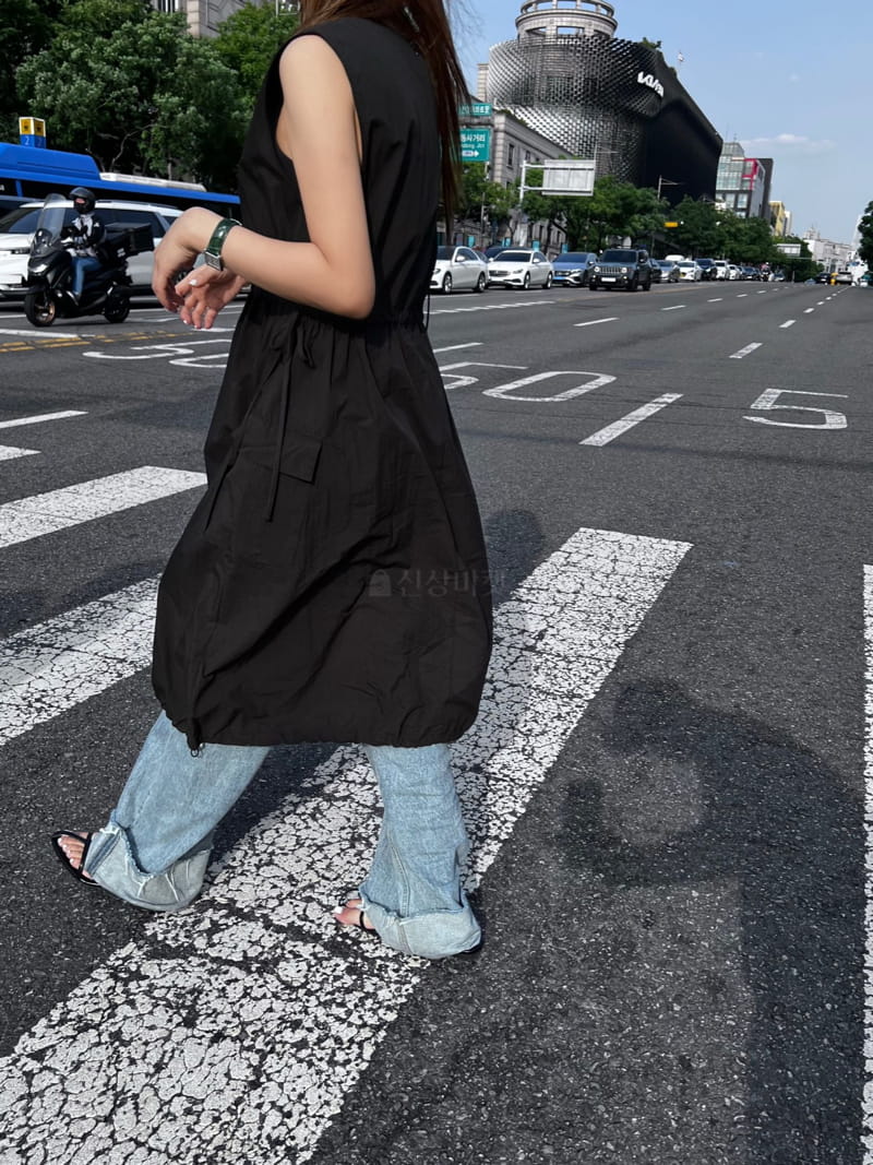 An Ove - Korean Women Fashion - #pursuepretty - Shirring One-piece