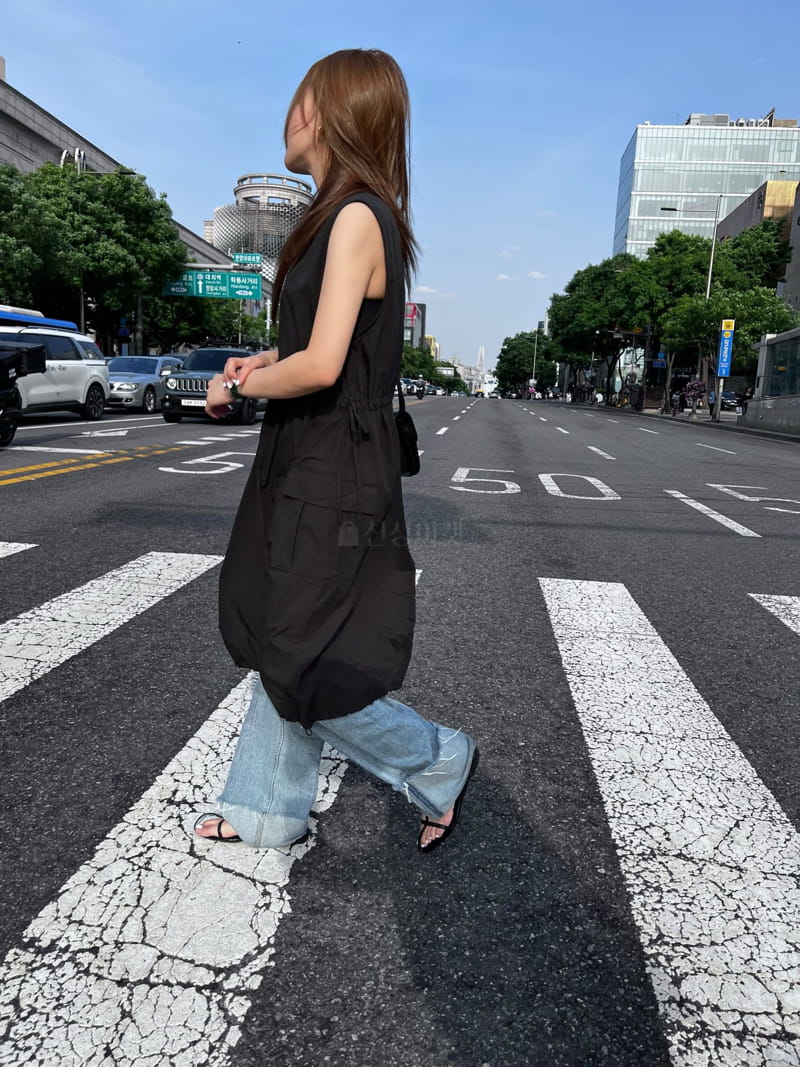 An Ove - Korean Women Fashion - #romanticstyle - Shirring One-piece - 3