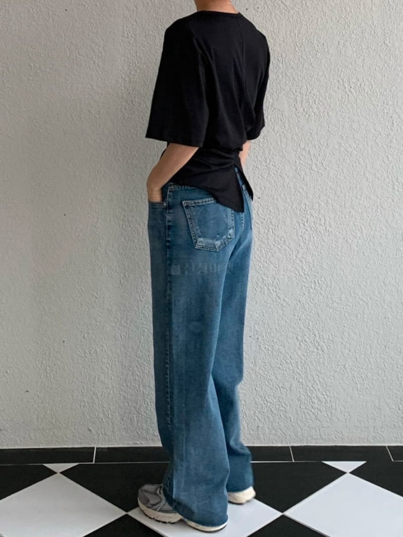 Anne Margaret - Korean Women Fashion - #romanticstyle - Tug Line Tee - 12