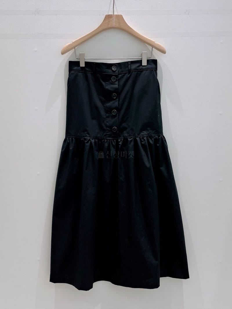 Another Muse - Korean Women Fashion - #womensfashion - xButton Shirring Skirt - 7