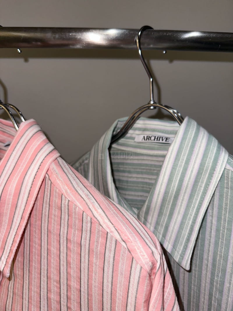 Archive - Korean Women Fashion - #pursuepretty - Stripes Slinen Shirt - 8