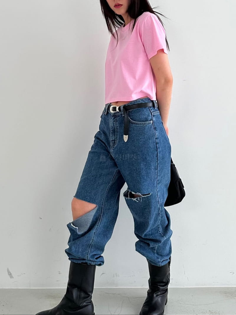 Archive - Korean Women Fashion - #romanticstyle - Slit Jeans - 5