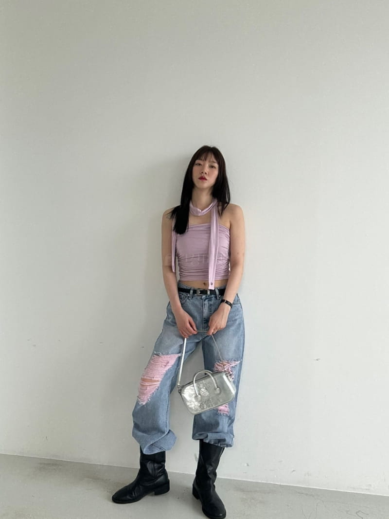 Archive - Korean Women Fashion - #thatsdarling - Pink Demage Pants