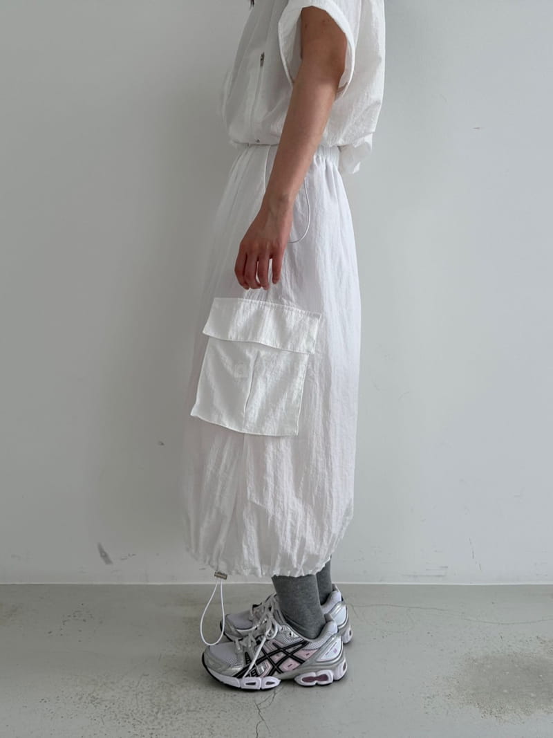 Archive - Korean Women Fashion - #womensfashion - Cargo Nylon Skirt - 7