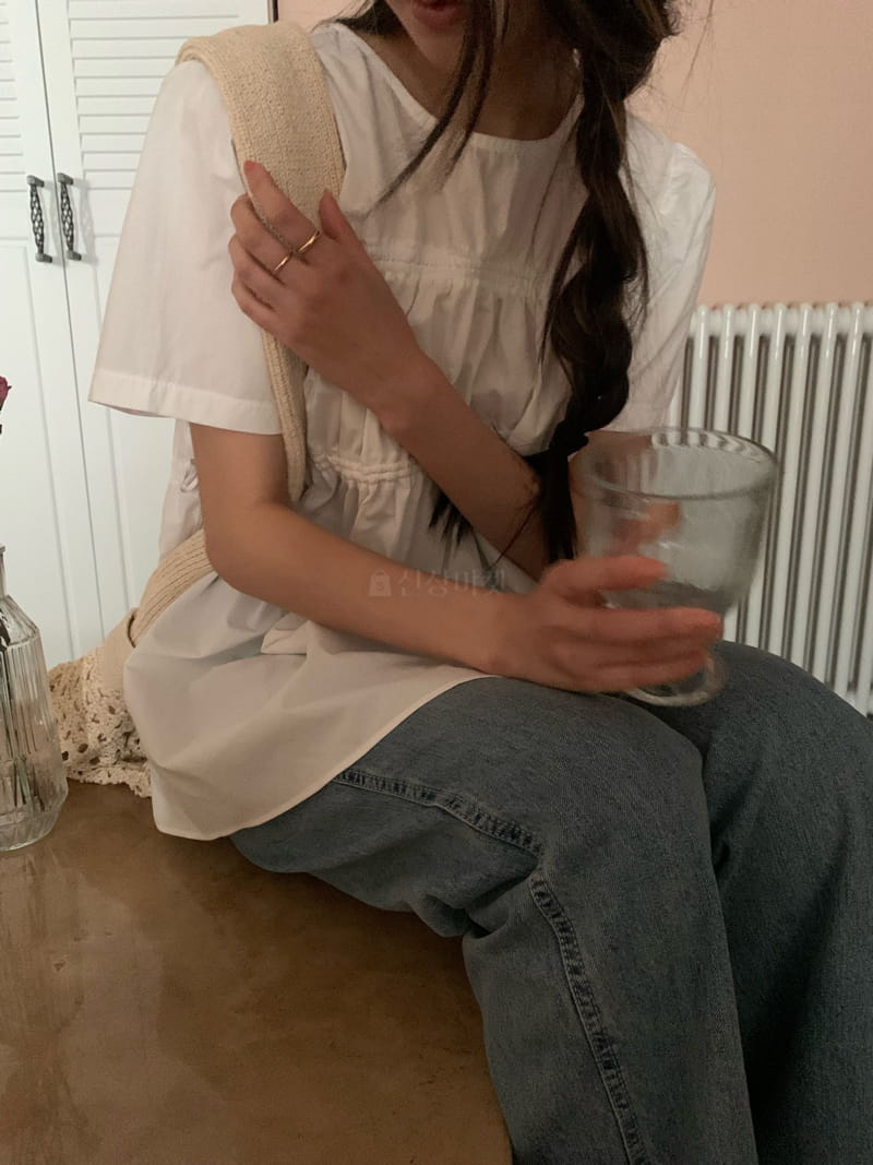 As Thought - Korean Women Fashion - #momslook - Soy Shirring Blouse - 5