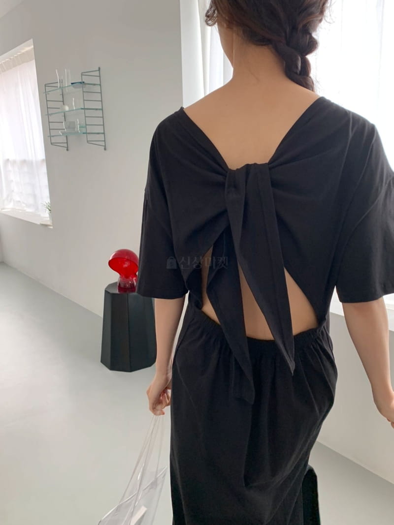 Baby Touch - Korean Women Fashion - #momslook - Pad Long One-piece