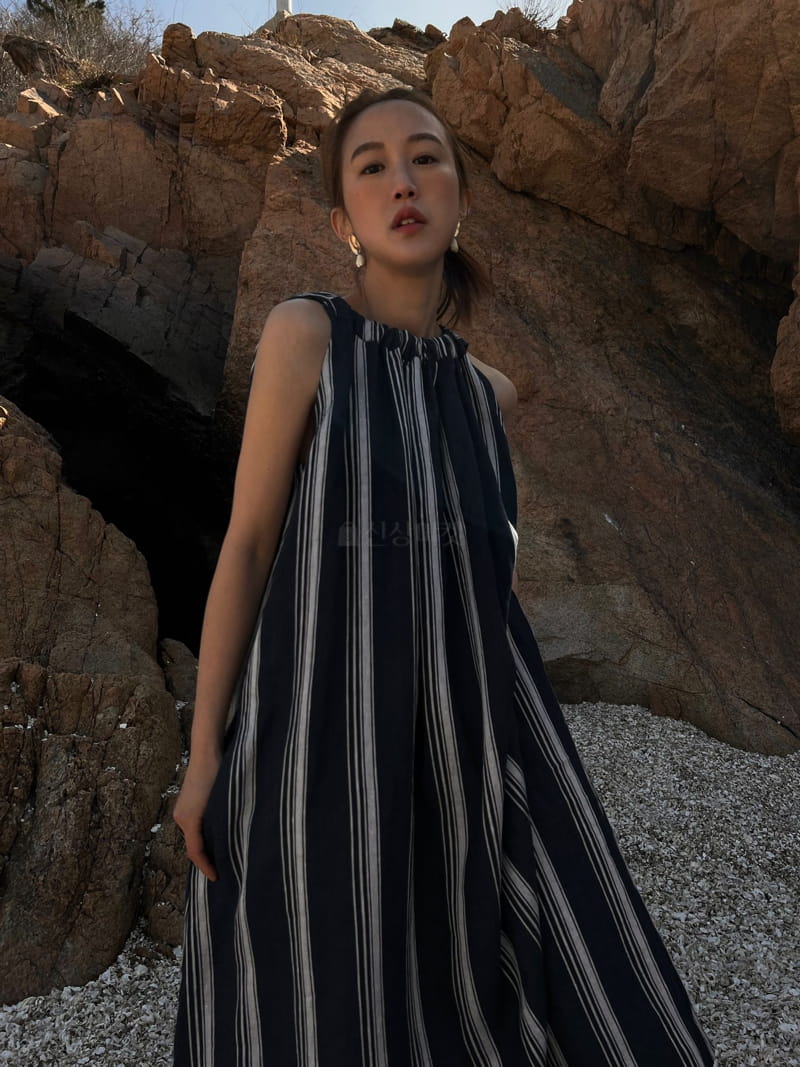 Baie Oud - Korean Women Fashion - #momslook - Stripes One-piece - 7