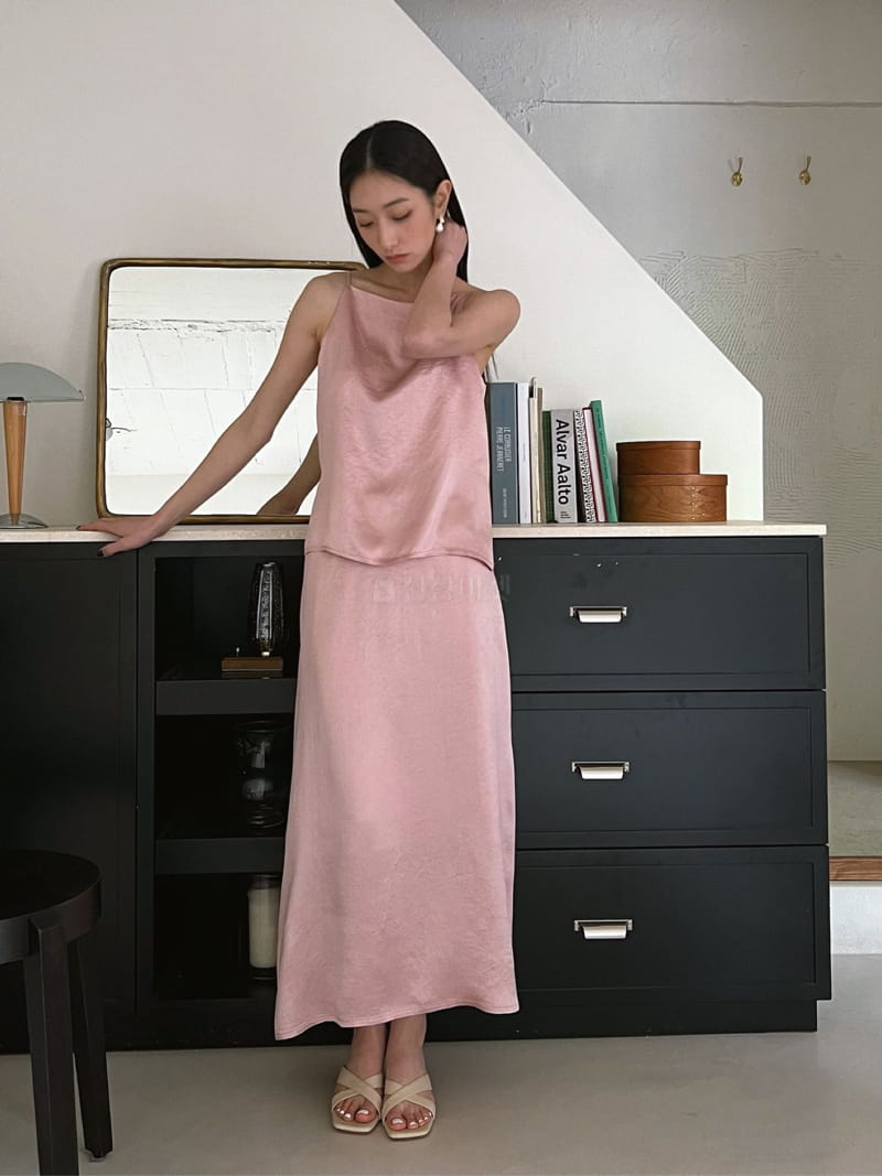Baie Oud - Korean Women Fashion - #vintagekidsstyle - Satin Skirt - 8