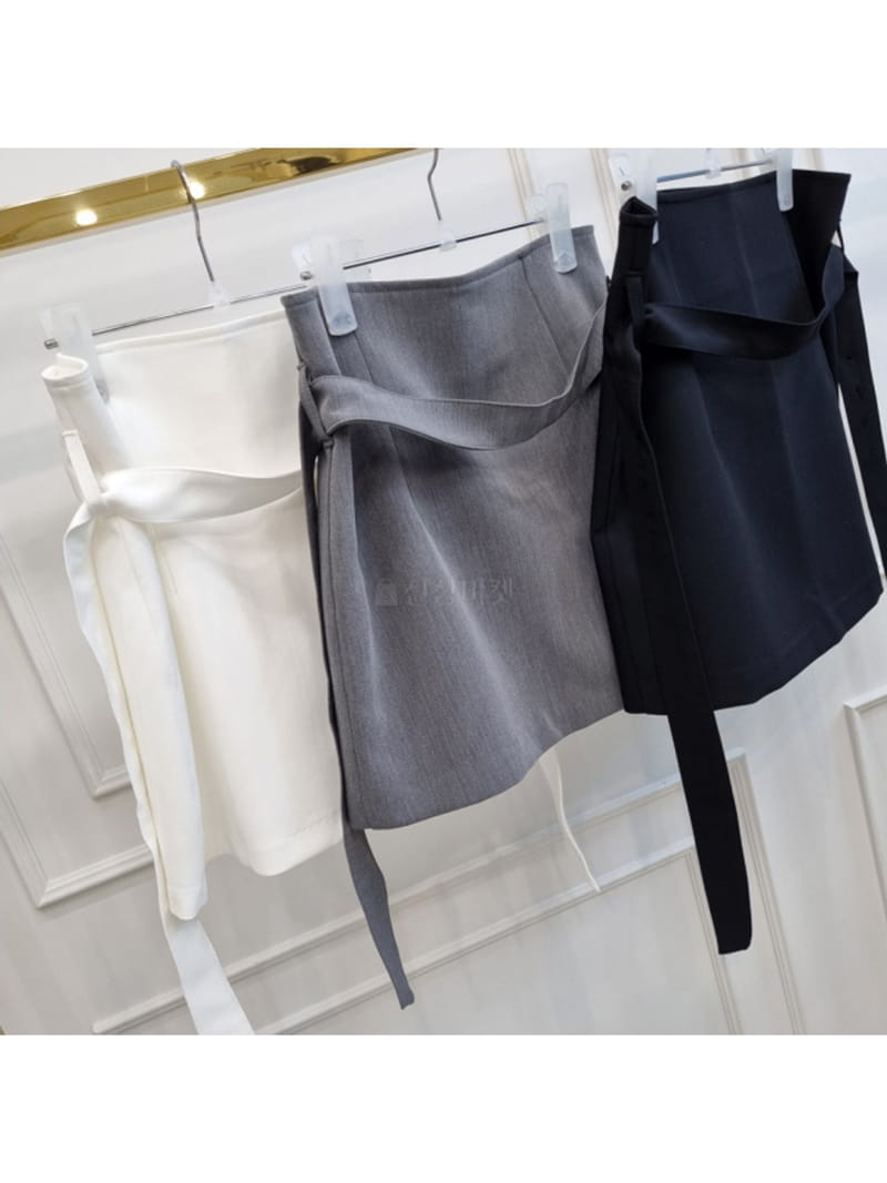 Bes - Korean Women Fashion - #momslook - Wrap Skirt - 8