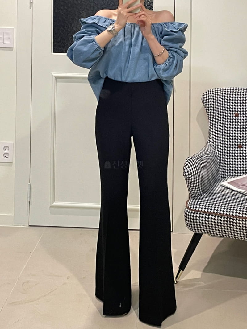 Bes - Korean Women Fashion - #momslook - Bootscut Pants - 11