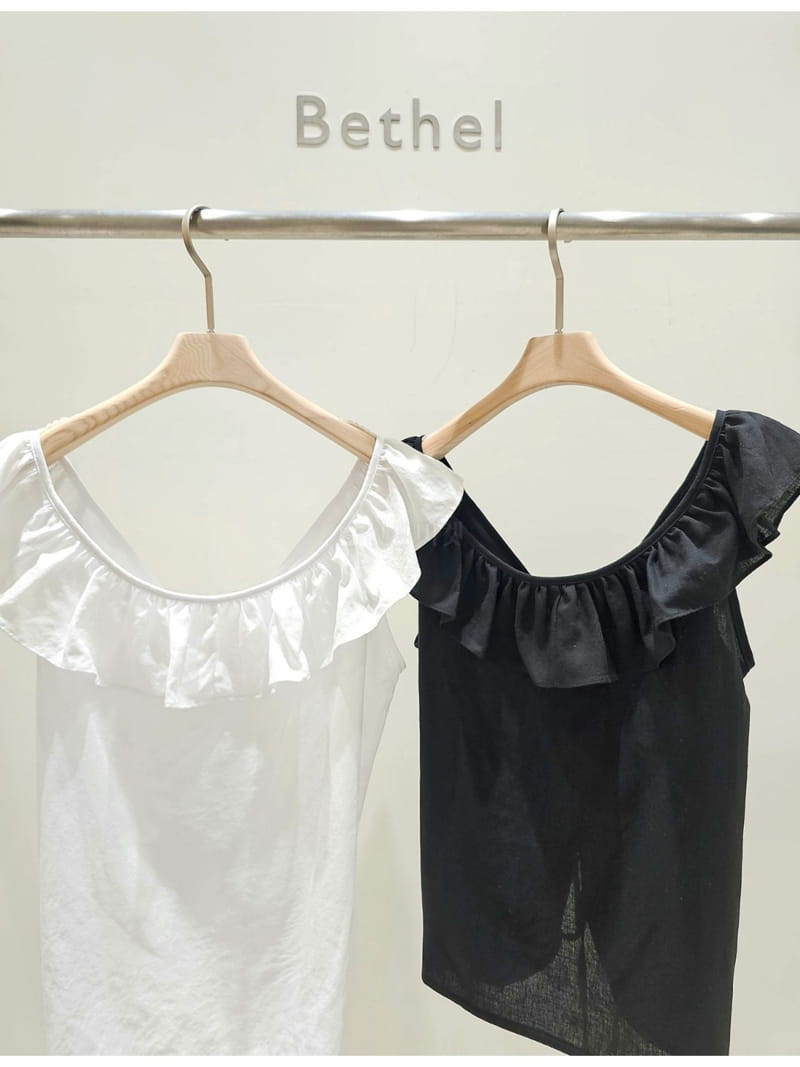 Bethel - Korean Women Fashion - #momslook - Frill Sleeveless Blouse - 9