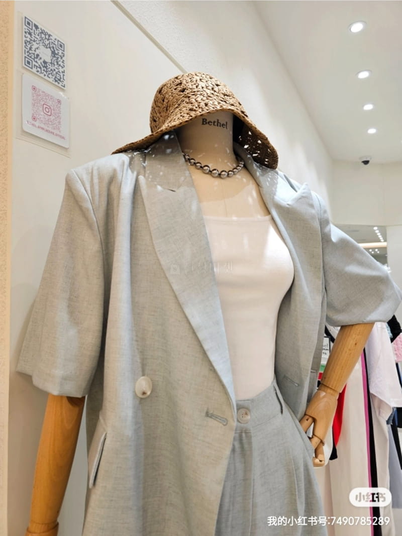 Bethel - Korean Women Fashion - #momslook - Lony Linen Set - 2