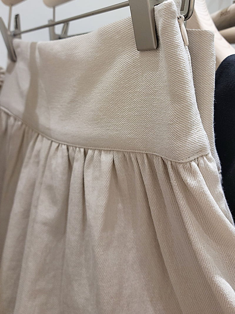 Bethel - Korean Women Fashion - #vintageinspired - Linen Long Skirt Set - 5