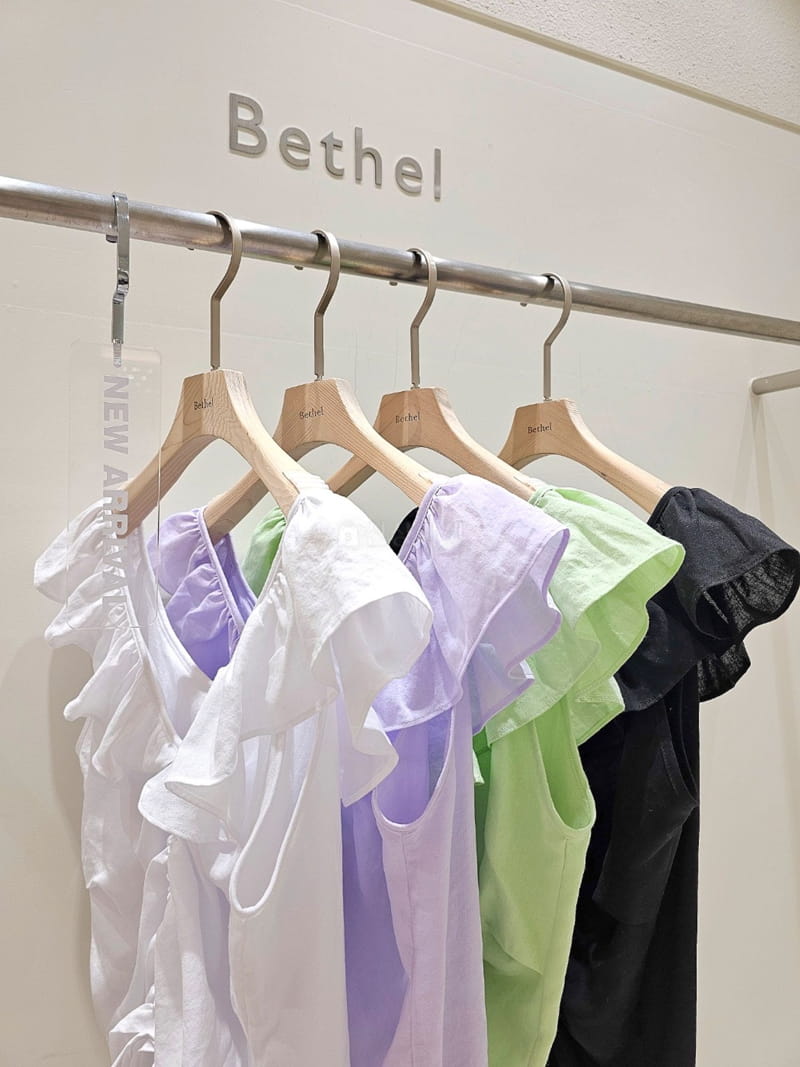 Bethel - Korean Women Fashion - #womensfashion - Frill Sleeveless Blouse - 2