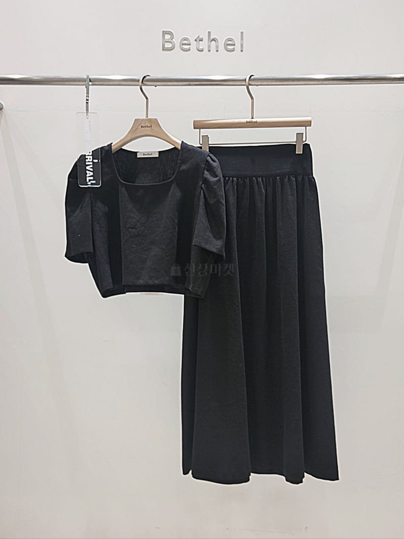 Bethel - Korean Women Fashion - #momslook - Linen Long Skirt Set - 4
