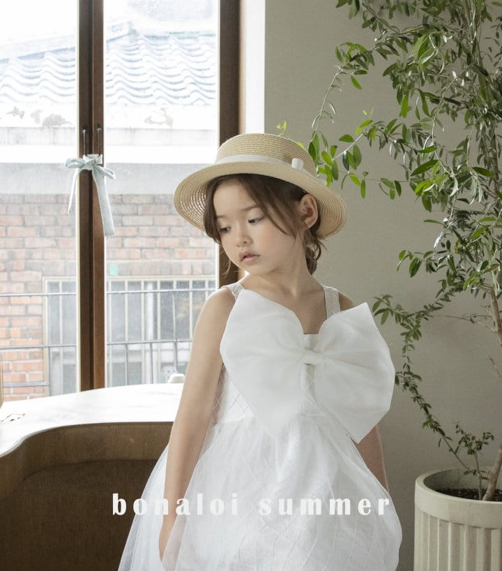 Bonaloi - Korean Children Fashion - #childofig - Silver Straw Hat - 7