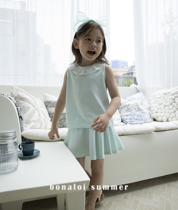 Bonaloi - Korean Children Fashion - #stylishchildhood - Memory Top Bottom Set - 4