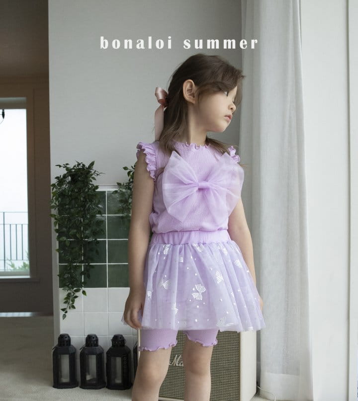 Bonaloi - Korean Children Fashion - #childofig - Butterfly Skirt Leggings - 10