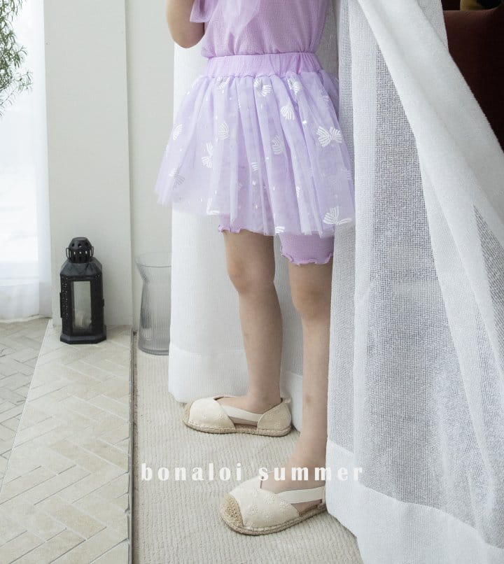 Bonaloi - Korean Children Fashion - #childofig - Butterfly Skirt Leggings - 11