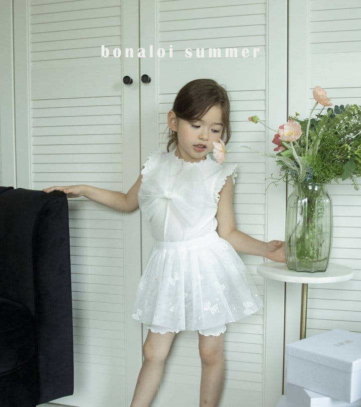 Bonaloi - Korean Children Fashion - #littlefashionista - Butterfly Skirt Leggings - 6