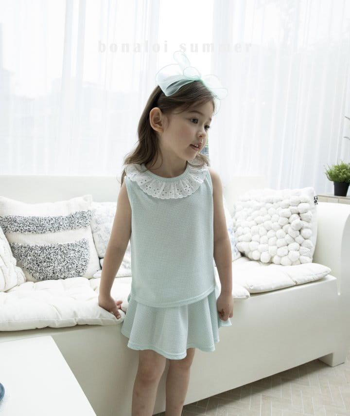 Bonaloi - Korean Children Fashion - #stylishchildhood - Memory Top Bottom Set - 3