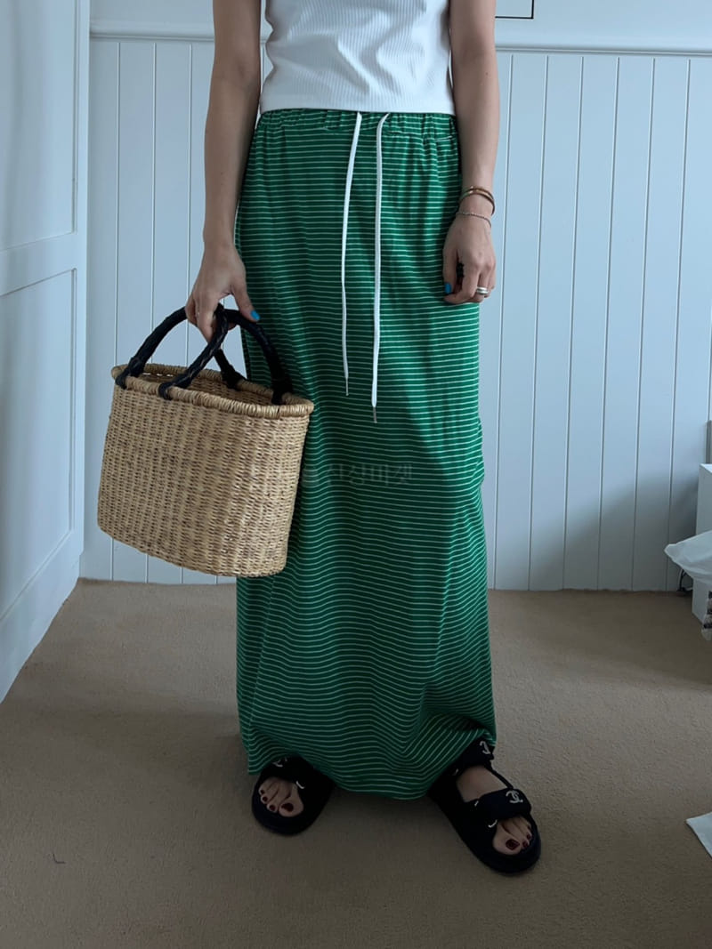 Bricklane - Korean Women Fashion - #shopsmall - Stripes String Skirt - 3