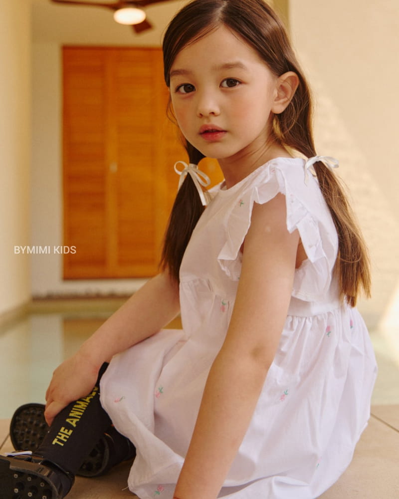 Bymimi - Korean Children Fashion - #designkidswear - Ang Embrodiery One-piece - 8