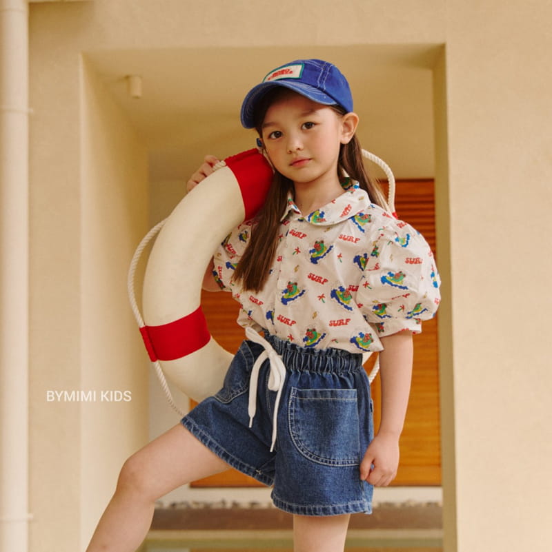 Bymimi - Korean Children Fashion - #discoveringself - Surfing Puff Blouse - 3