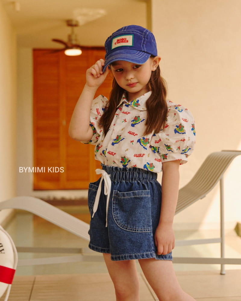 Bymimi - Korean Children Fashion - #discoveringself - Surfing Puff Blouse - 4