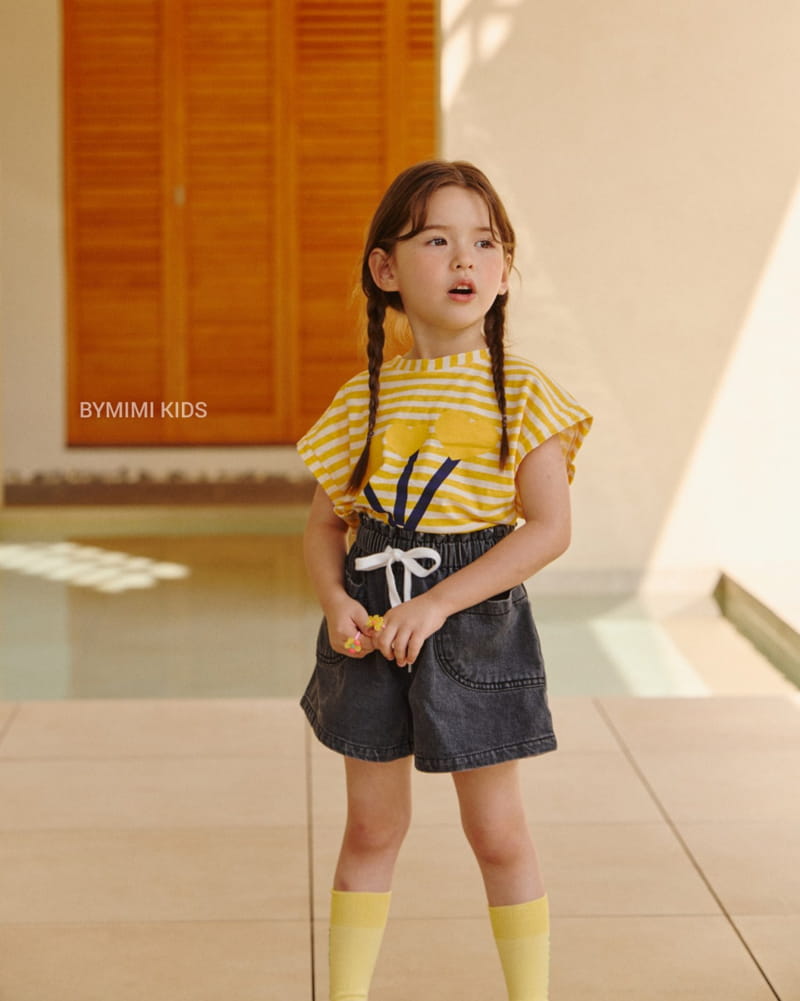Bymimi - Korean Children Fashion - #kidsstore - Heart Strip Tee - 11