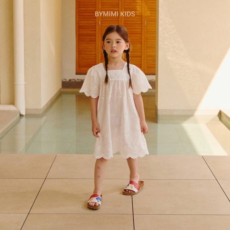 Bymimi - Korean Children Fashion - #littlefashionista - Bally Lace One-piece - 11