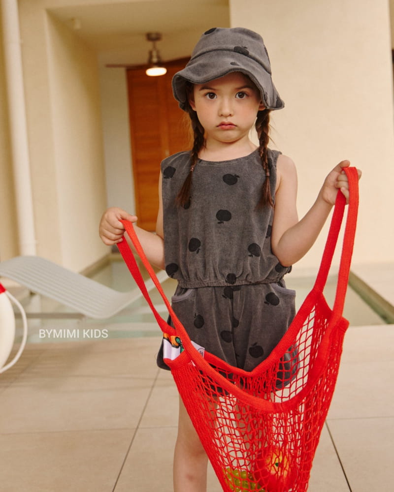 Bymimi - Korean Children Fashion - #magicofchildhood - Apple Terry Sleeveless - 2