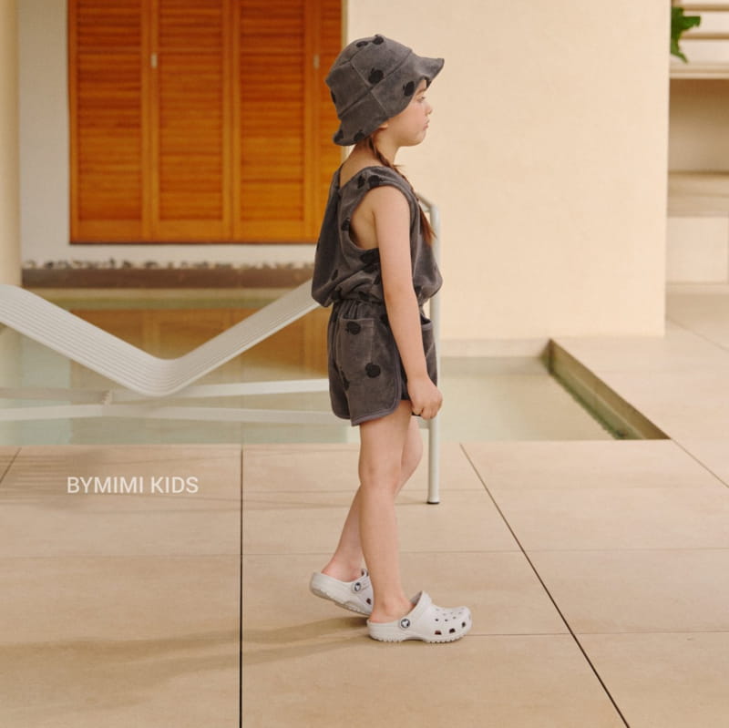 Bymimi - Korean Children Fashion - #toddlerclothing - Apple Terry Sleeveless - 6