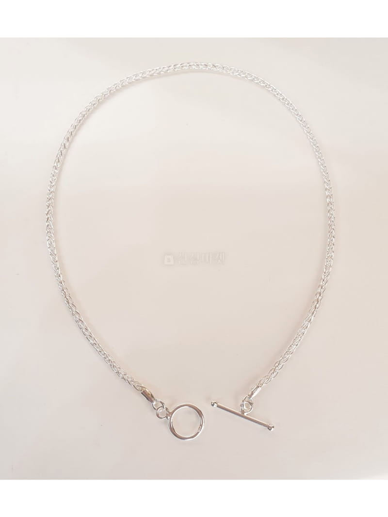 Cabinet - Korean Women Fashion - #momslook - Silver (Silver 35cm) Twist Necklace
