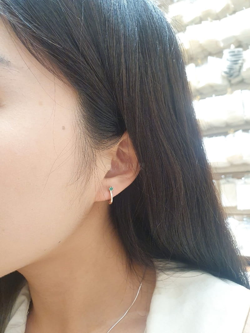 Cabinet - Korean Women Fashion - #shopsmall - Silver (Silver) Mini Circle Earring - 6